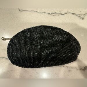 Chan Luu Vintage Black Beaded Clutch